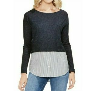 Vince Camuto LS Tee w/Shirttail Hem XL (16)